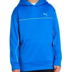 PUMA Youth Fleece Hoodie blue size L 14/16